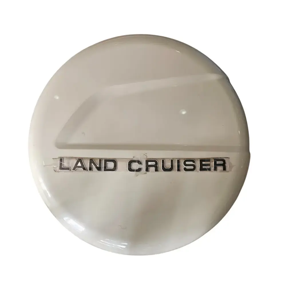 Couvre pneu blanc land cruiser